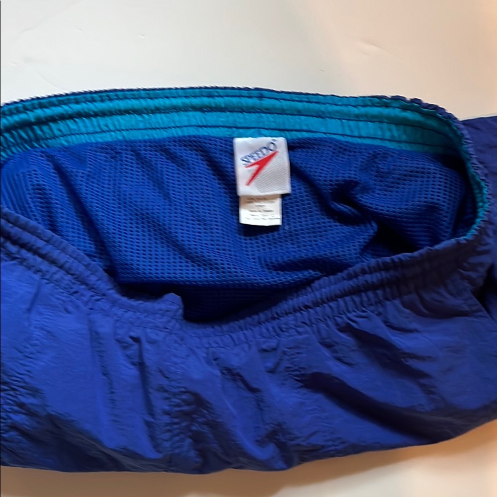 Speedo Blue Swim Trunks Classic Design
